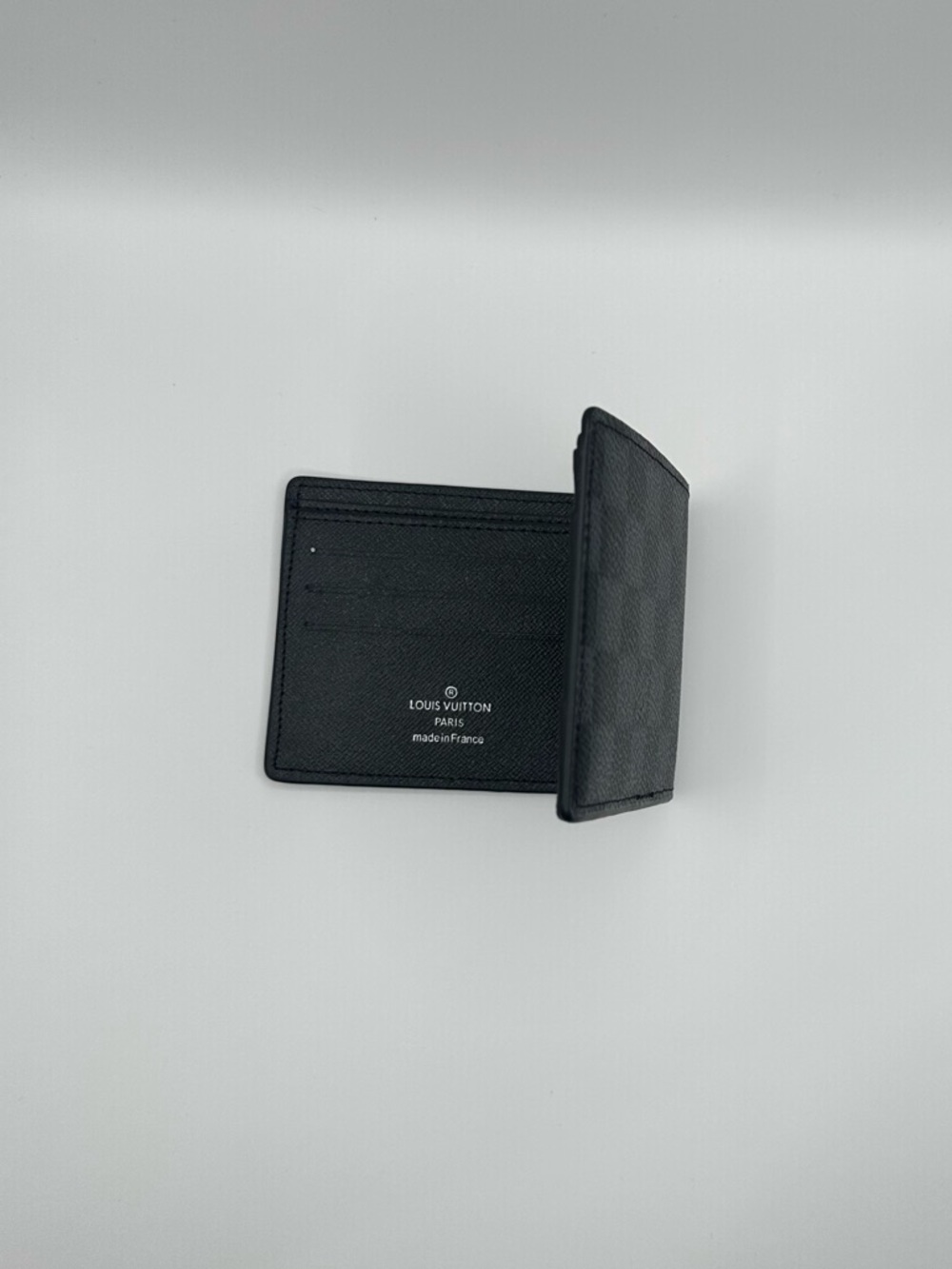 Louis Vuitton Damier Graphite Bifold Wallet Black Gray LV Men’s Leather Slim - Picture 5 of 5